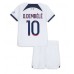 Billige Paris Saint-Germain Ousmane Dembele #10 Børnetøj Udebanetrøje til baby 2023-24 Kortærmet (+ korte bukser)